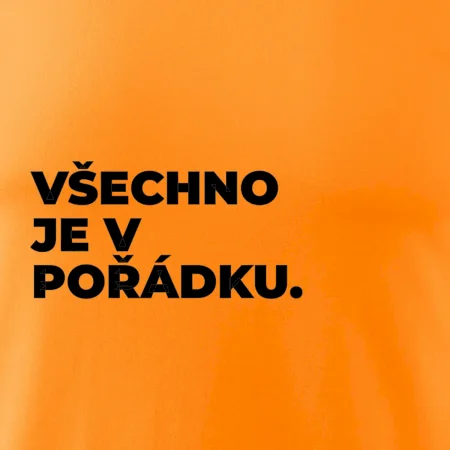 VŠECHNO JE V POŘÁDKU.