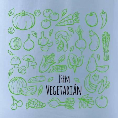 Jsem vegetarián - zelenina ve čtverci