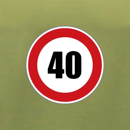 Dopravní značka - omezení rychlosti 40
