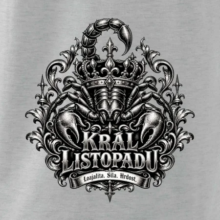 Král listopadu královský štír a koruna