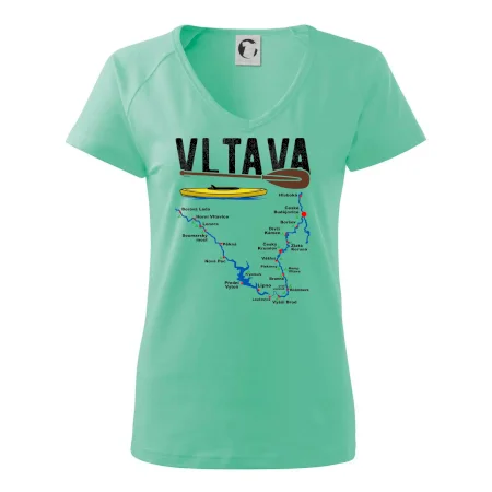 Mapa řeky Vltavy