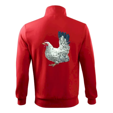 Slepice kreslená bílá
