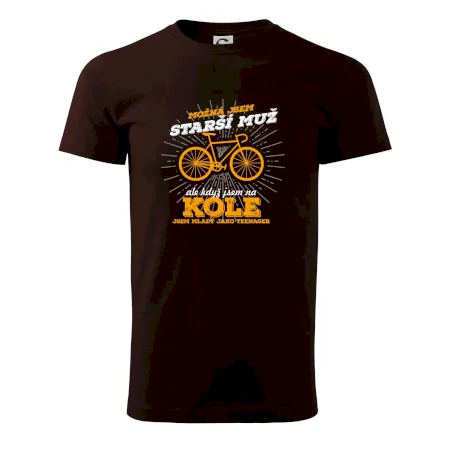 Starší muž - cyklista silniční kolo