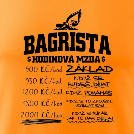 Hodinová mzda bagrista