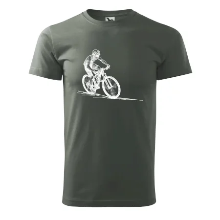 MTB kreslený cyklista