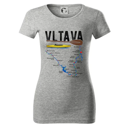 Mapa řeky Vltavy