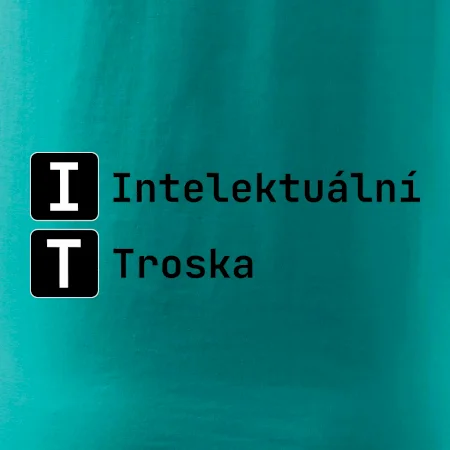 IT Nápis Intelektuální Troska