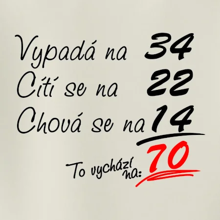 Vypadá, cítí se, chová se - 70 let