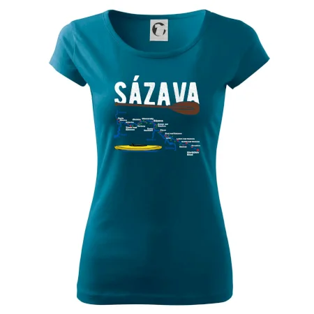 Mapa řeky Sázavy