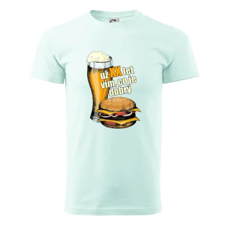 Pivo a burger vím co je dobrý