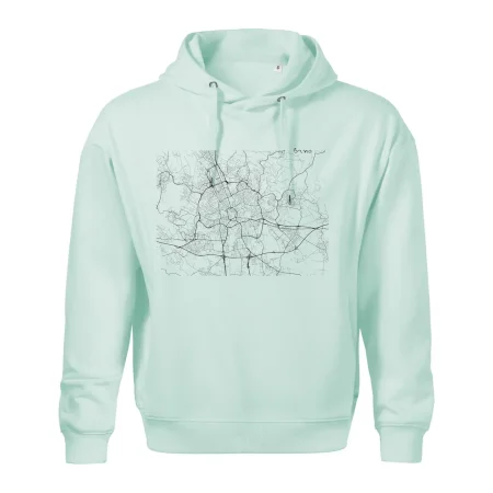 Černobílá mapa Brno