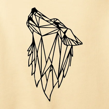 Geometrie - vlk - vyjící