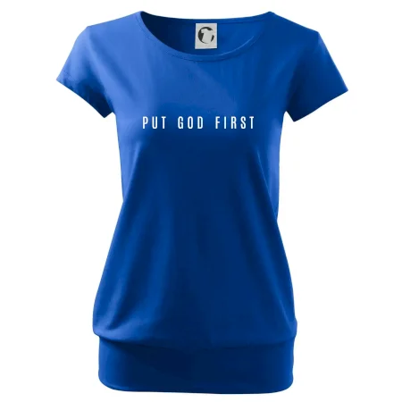 Put God first slabý nápis