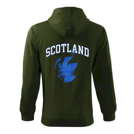 Scotland nápis s mapou