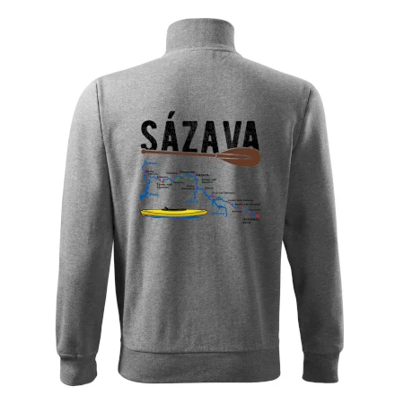 Mapa řeky Sázavy