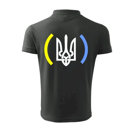 Ukrajina trojzubec s barvami