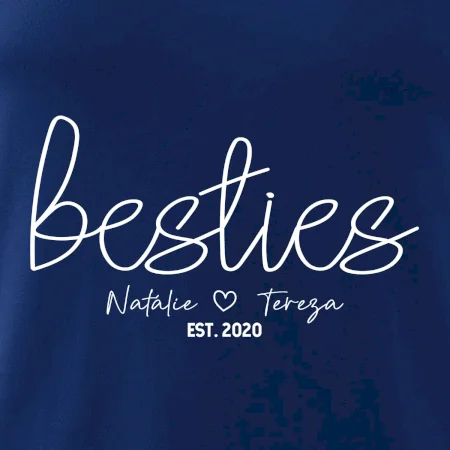 Párové mikiny - Besties Jména a rok