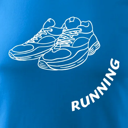 Running nápis šikmo