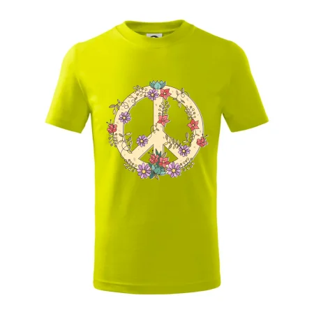 Peace symbol pískový