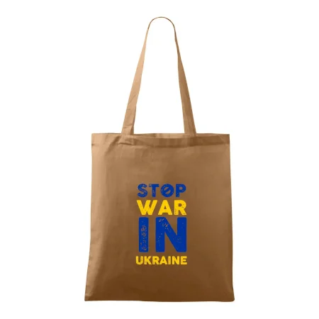 Barevný nápis Stop war in ukraine