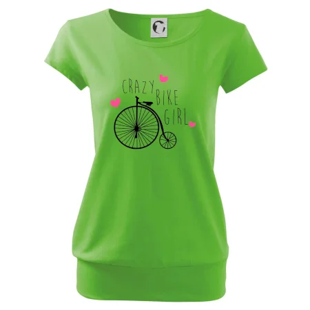 Crazy bike girl