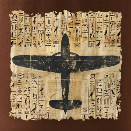 Egyptské hieroglyfy letadlo