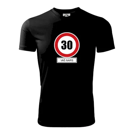 Dopravní značka - rychlost 30 - váš nápis