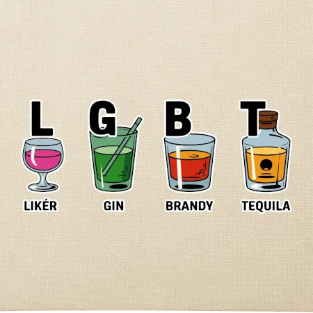 LGBT -  Likér, Gin, Brandy, Tequila