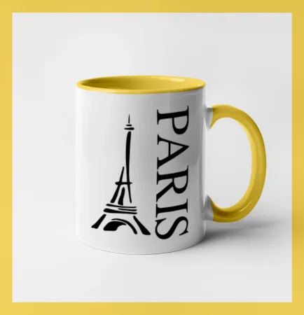 Paris nápis Eiffelovka na výšku