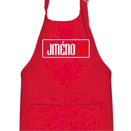 Zástěra na grilování s vlastním jménem
