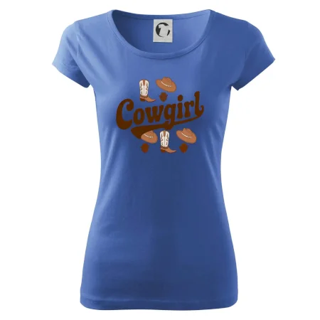 Cowgirl nápis a oblečení