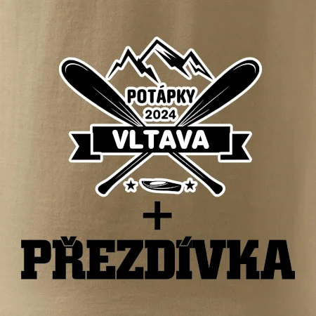 Na vodu - pádla hory (vlastní nápis)