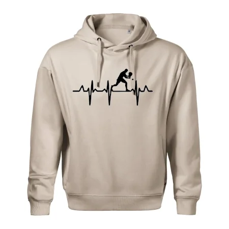 EKG stolní tenista stojící
