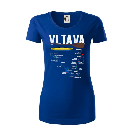 Mapa řeky Vltavy
