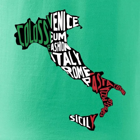 Mapy - názvy měst - Italie