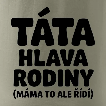 Táta - hlava rodiny  (máma to,  ale řídí)