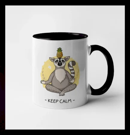 Yoga - keep calm kreslený