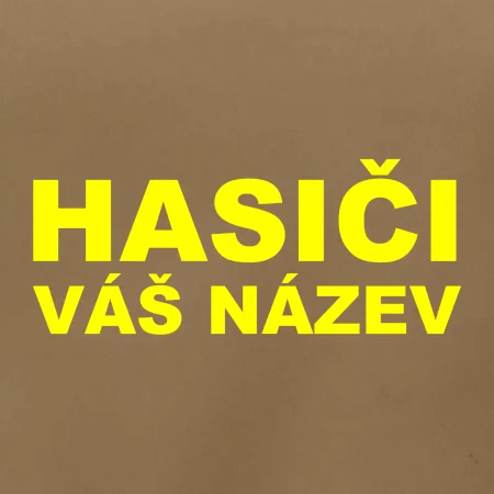 Hasiči - žlutý nápis - váš název sboru