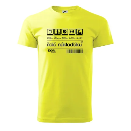 Čárový kód řidič náklaďáku