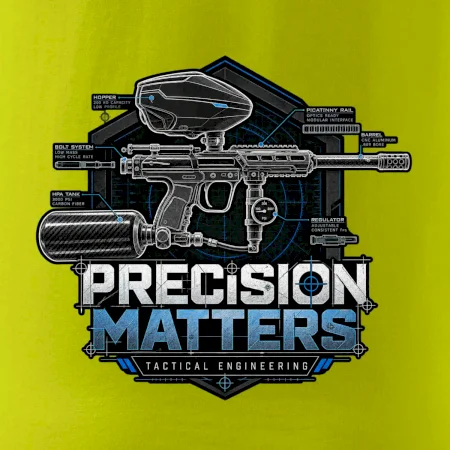 Technický nákres precision matters paintball