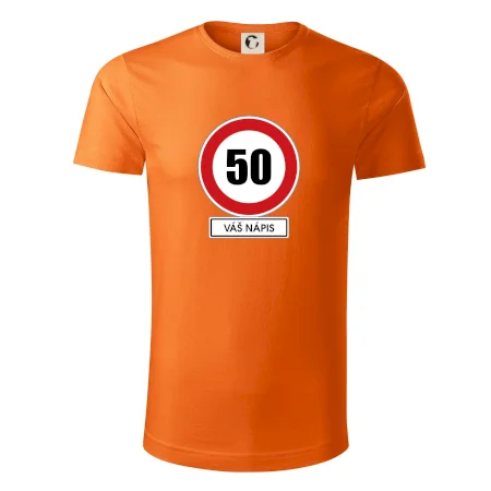 Dopravní značka - rychlost 50 - váš nápis