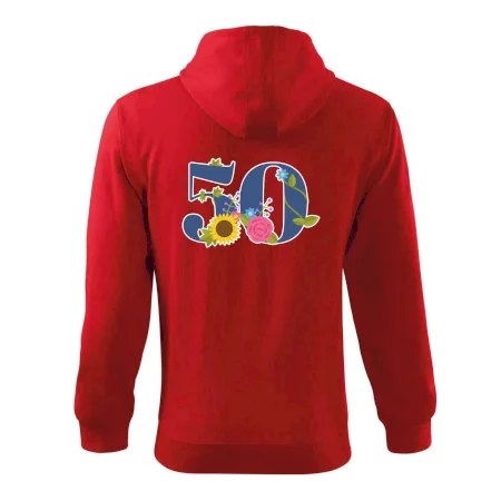 Květinové číslo kreslené - 50