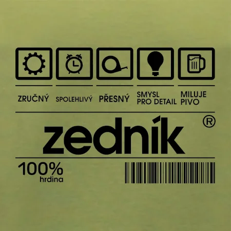 Čárový kód zedník