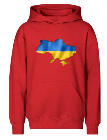 Ukrajina vlajka mapa