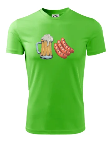 Pivo a klobása
