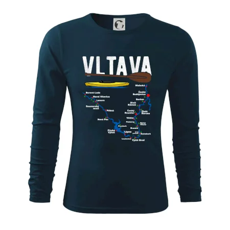 Mapa řeky Vltavy