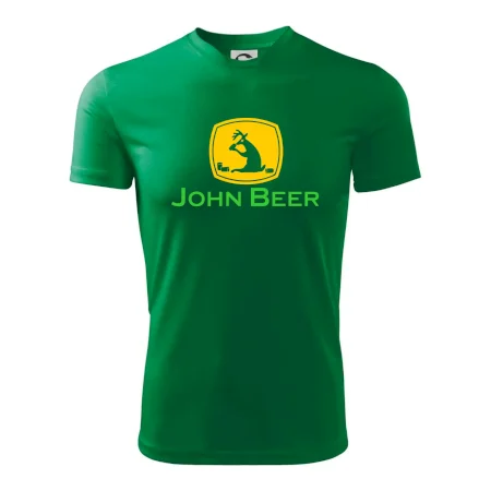 John Beer jelen s pivem