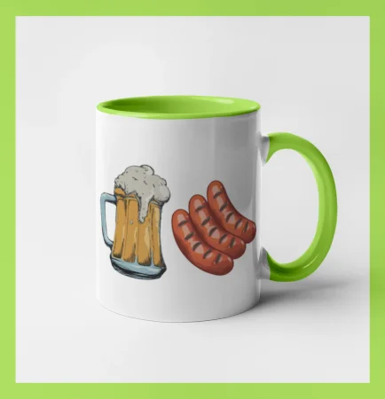 Pivo a klobása
