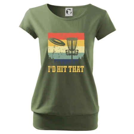 Disc golf player retro vintage