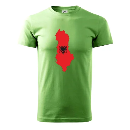 Albánie mapa a znak